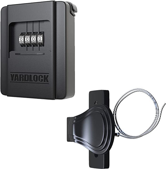 Yardlock Shed Lock – Weatherproof Keyless Combination Lock for Outdoor Sheds, Barns, and Swinging Doors with Internal Latch and Cable System