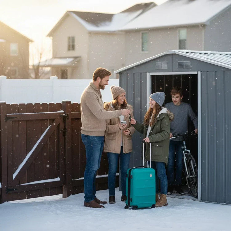 How to Lock Up Your Gate & Shed for Winter Holiday Travel?