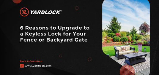 Keyless lock for fence and backyard