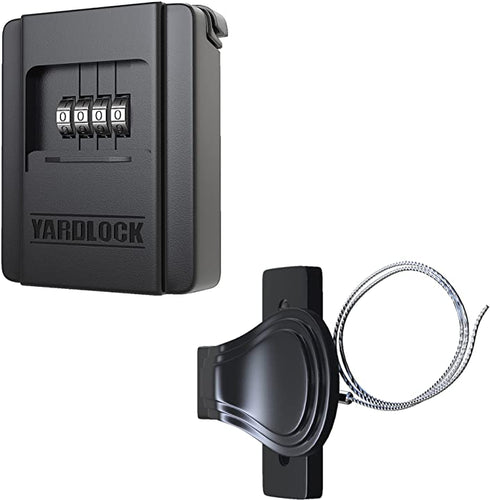 Yardlock Shed Lock – Weatherproof Keyless Combination Lock for Outdoor Sheds, Barns, and Swinging Doors with Internal Latch and Cable System